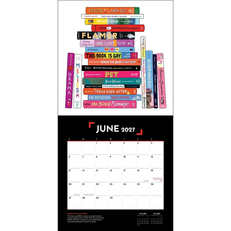 Banned Books 2027 Wall Calendar