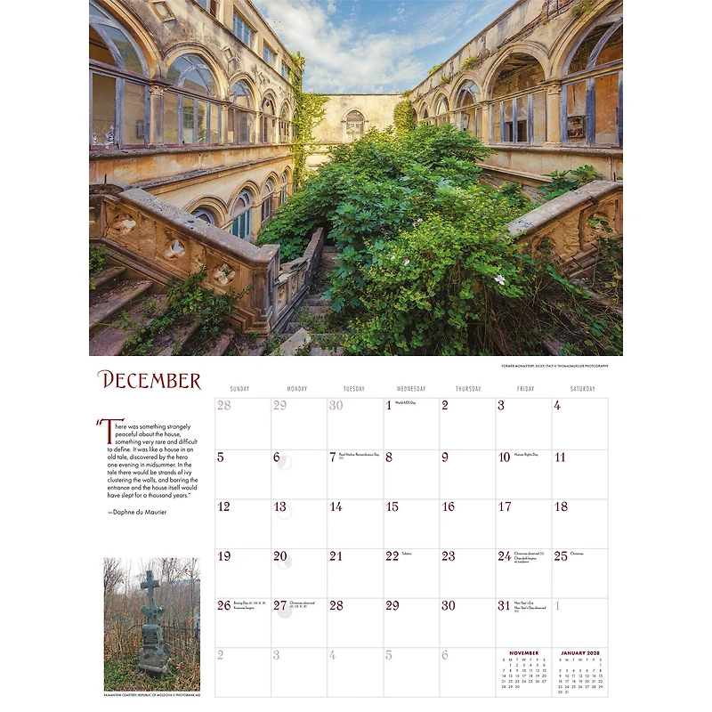 Haunts 2027 Oversized Wall Calendar