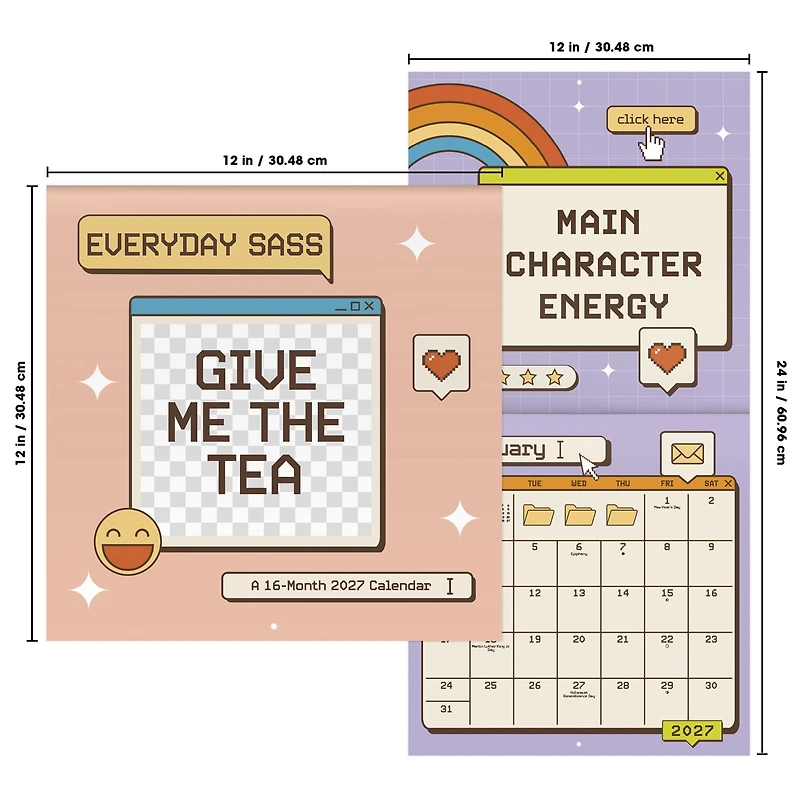 Everyday Sass 2027 Wall Calendar