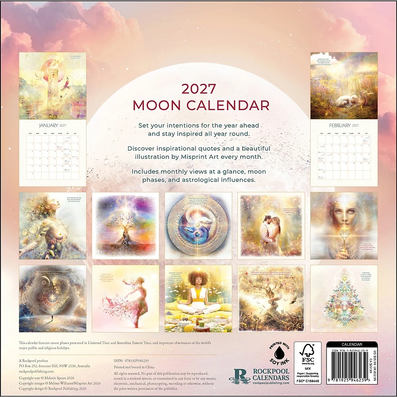 Moon 2027 Wall Calendar