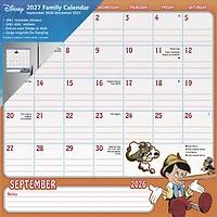 Disney Classic Family Magnetic 2027 Wall Calendar - Online Only
