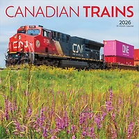 Canadian Trains Bilingual 2026 Wall Calendar
