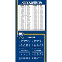 NHL Buffalo Sabres 2026 Wall Calendar