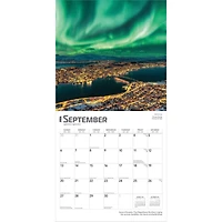 Aurora Borealis Bilingual 2026 Wall Calendar - Online Only