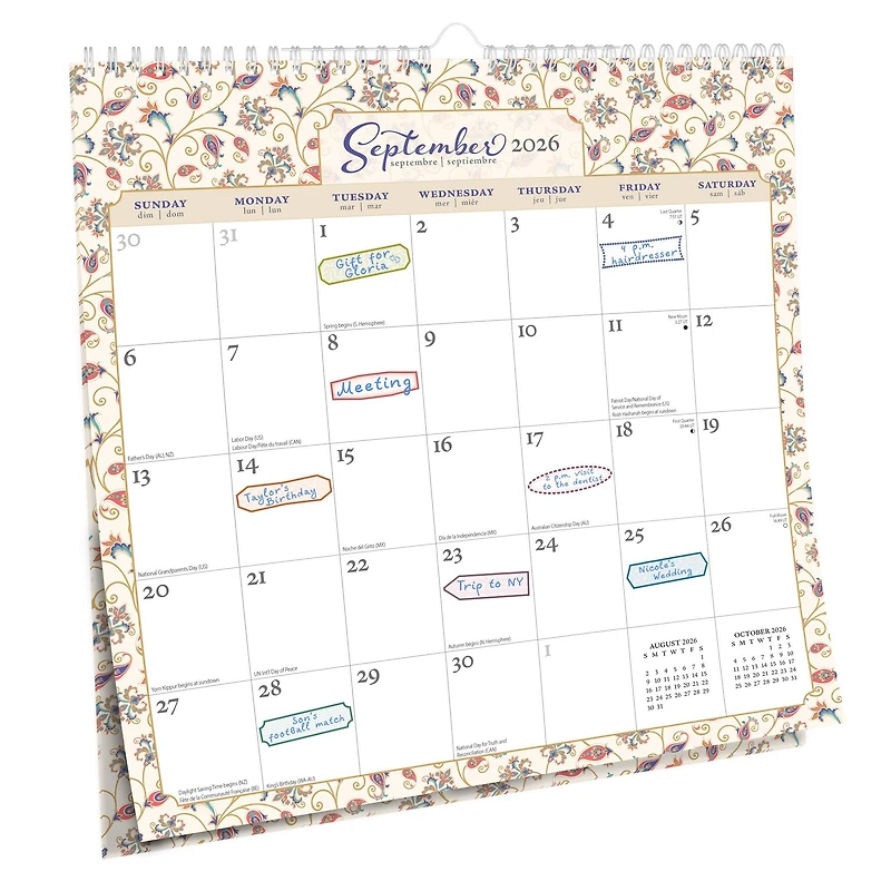 Tuscan Delight 2026 Wall Calendar - Online Only