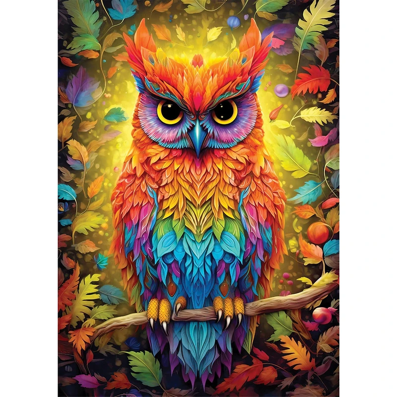 Autumnal Owl 1000 Piece Puzzle - Online Only