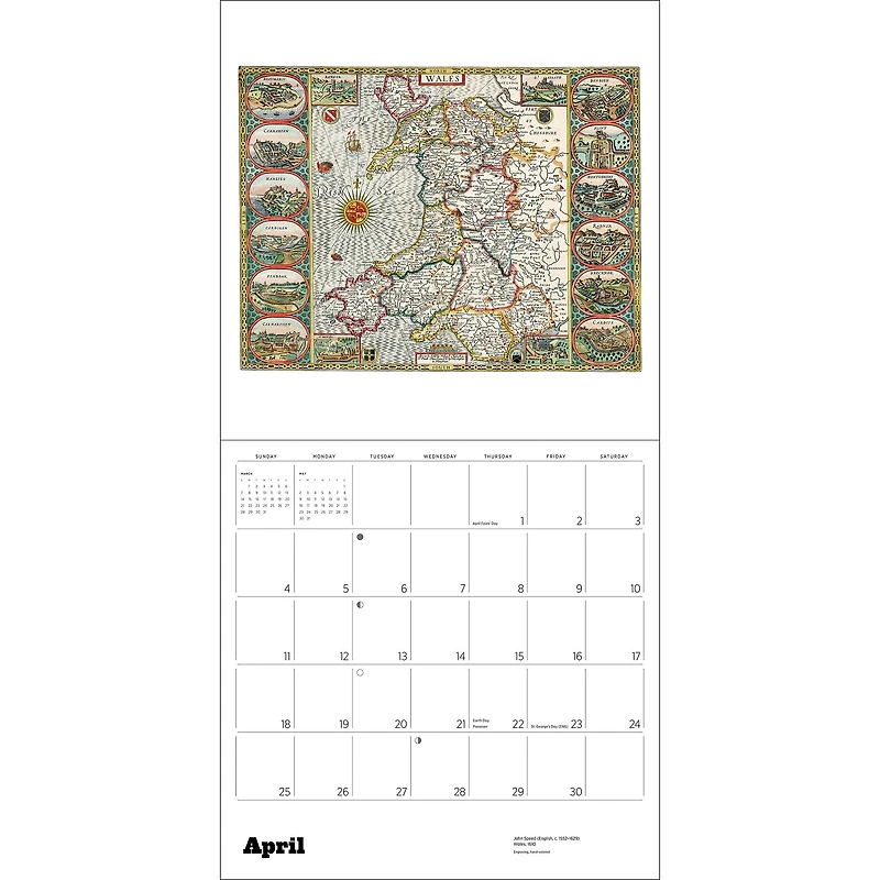 Antique Maps 2027 Wall Calendar