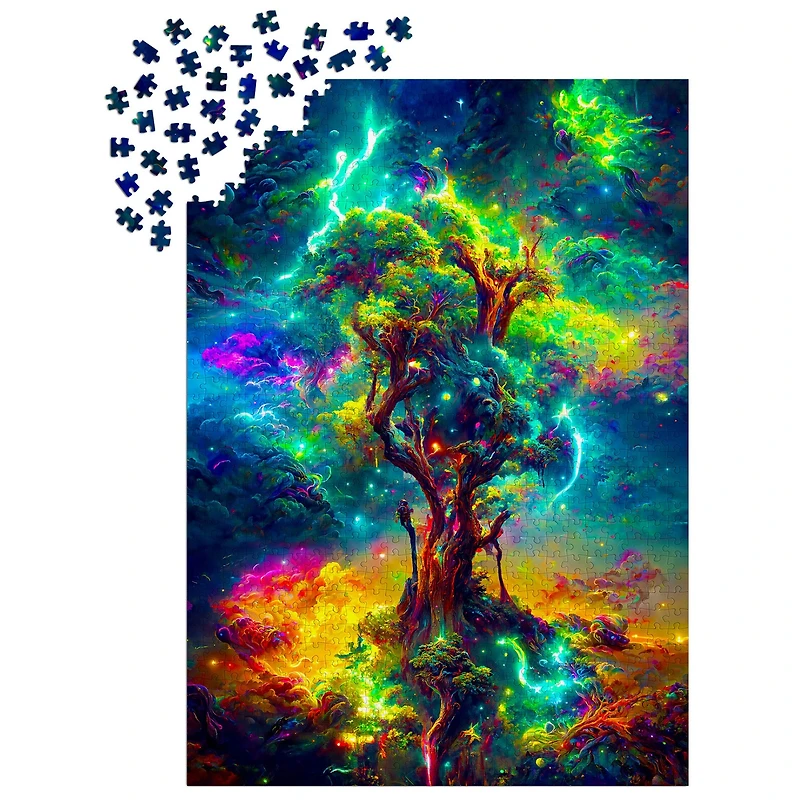 Cosmic Tree of Life 1000 Piece Puzzle - Online Only