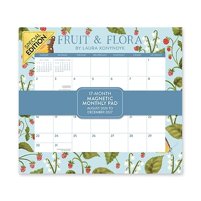 Fruit and Flora Magnetic Pad Exclusive 2026-2027 Mini Calendar