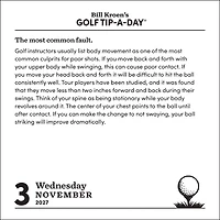 Bill Kroen's Golf Tip-A-Day 2027 Box Calendar