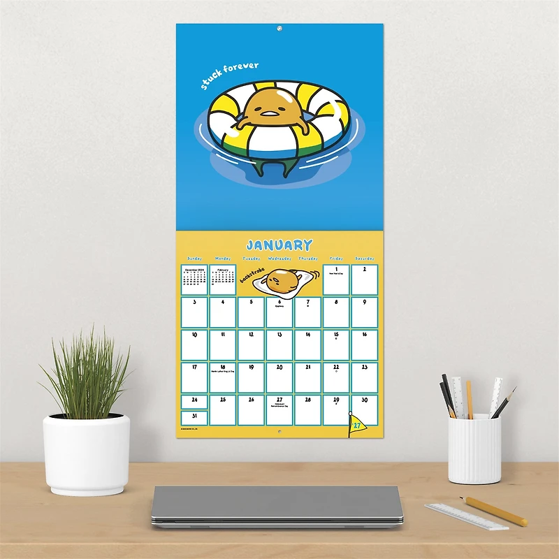Gudetama 2027 Wall Calendar - Online Only