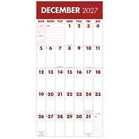 Mega Grid 2027 Wall Calendar