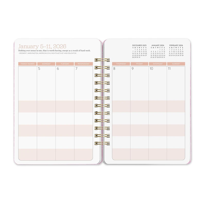 Bella Flora Do It All 2025-2026 Planner Calendar