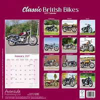 Classic British Bikes 2027 Wall Calendar