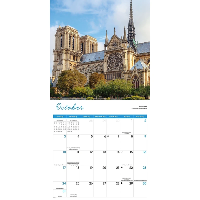 Paris 2027 Wall Calendar