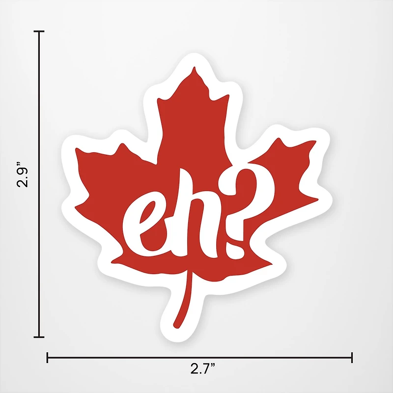 Eh? Maple Leaf Vinyl Sticker