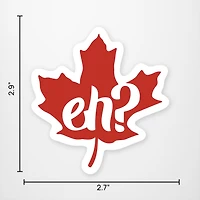 Eh? Maple Leaf Vinyl Sticker