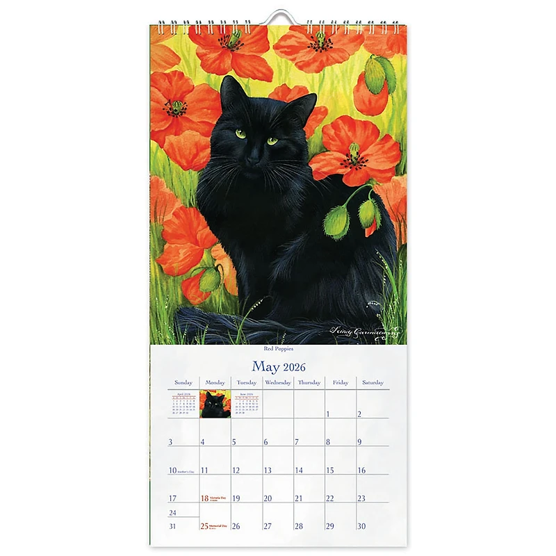 Cat's Meow 2026 Slim Calendar - Online Only