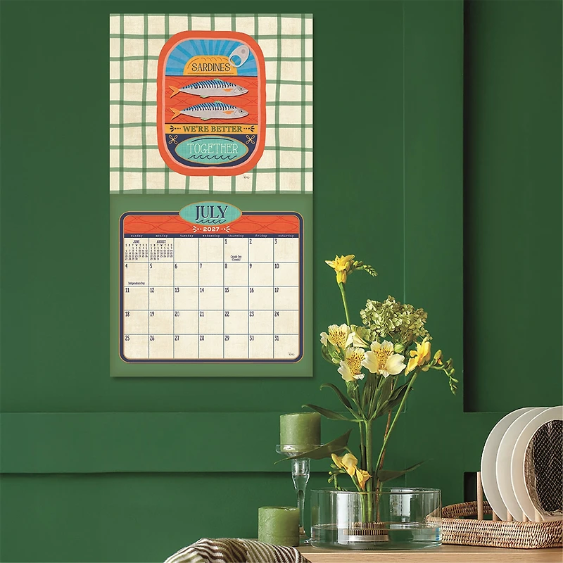 Sardines 2027 Wall Calendar