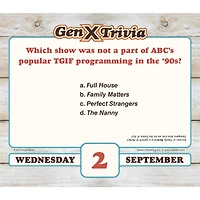 Daily Gen X 2026 Box Calendar - Online Only