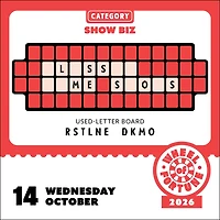 Wheel Of Fortune 2026 Box Calendar