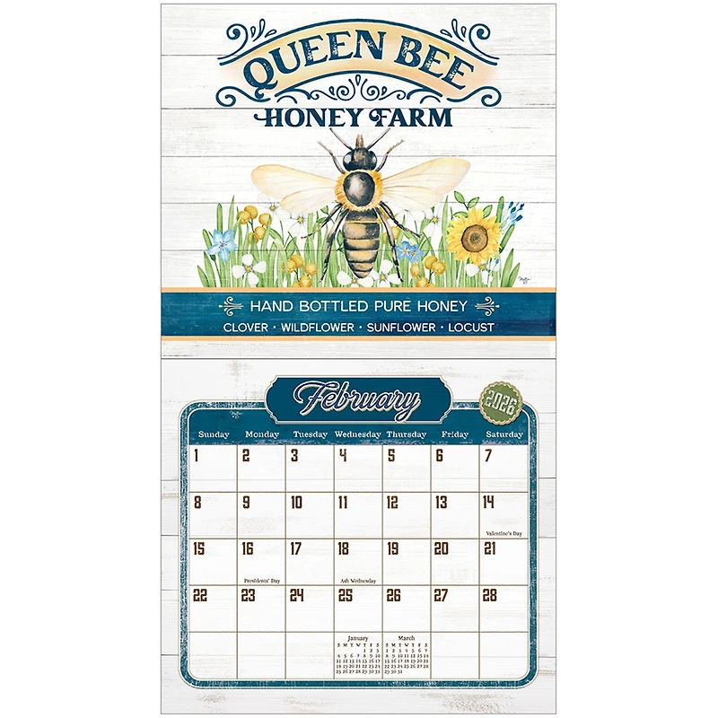 Farm To Table 2026 Deluxe Wall Calendar