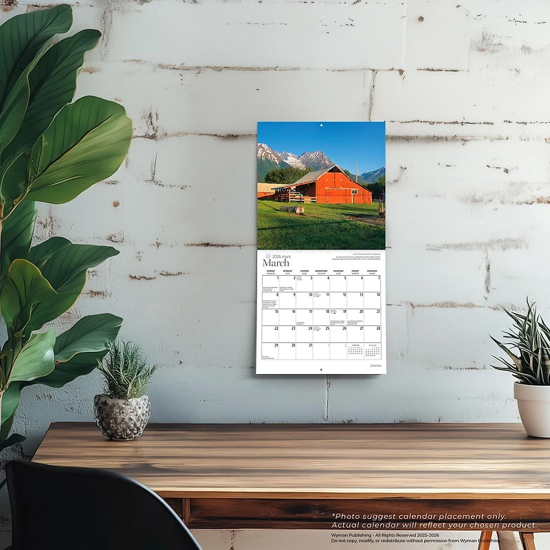 Canada 2026 Mini Calendar