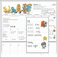 Family Organizer 2025-2026 Wall Calendar