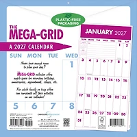 Mega Grid 2027 Wall Calendar
