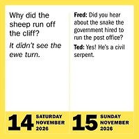 Bad Jokes And Punderful Puns 2026 Box Calendar