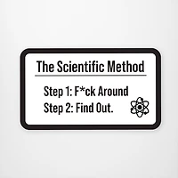 Scientifc Method Vinyl Sticker