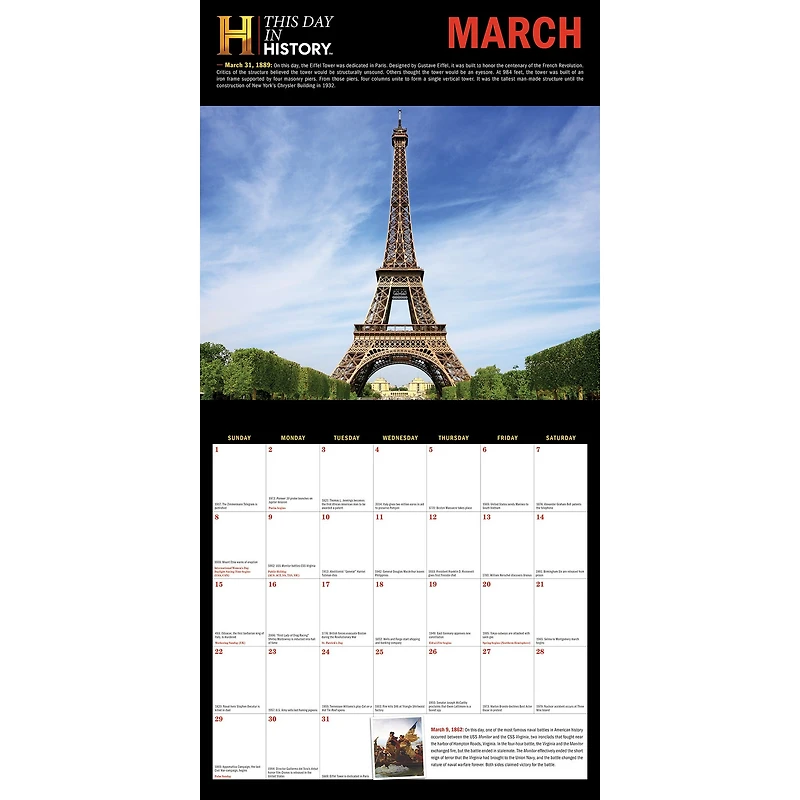 History Channel This Day in History 2027 Wall Calendar
