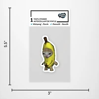 Banana Cat Vinyl Sticker