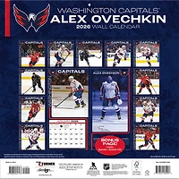 NHL Alex Ovechkin Washington Capitals 2026 Wall Calendar