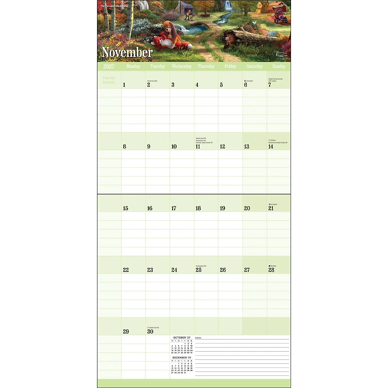 Thomas Kinkade Disney Dreams 2027 Wall Calendar