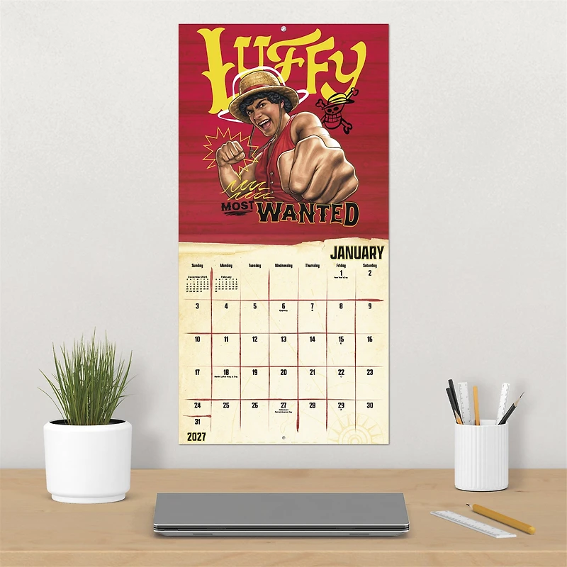One Piece Season 2 Exclusive with Decal 2027 Wall Calendar
