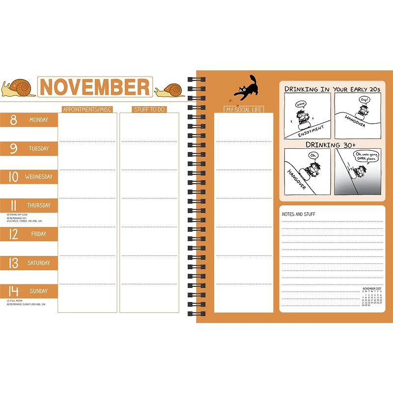 Sarah's Scribbles 2027 Engagement Calendar