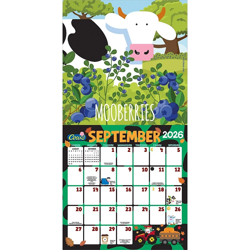 Cows Creamery 2026 Wall Calendar