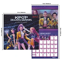 K-Pop Demon Hunters 2027 Wall Calendar