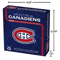NHL Montreal Canadiens 2026 Box Calendar
