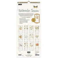 Watercolor Seasons 2027 Slim Calendar - Online Only