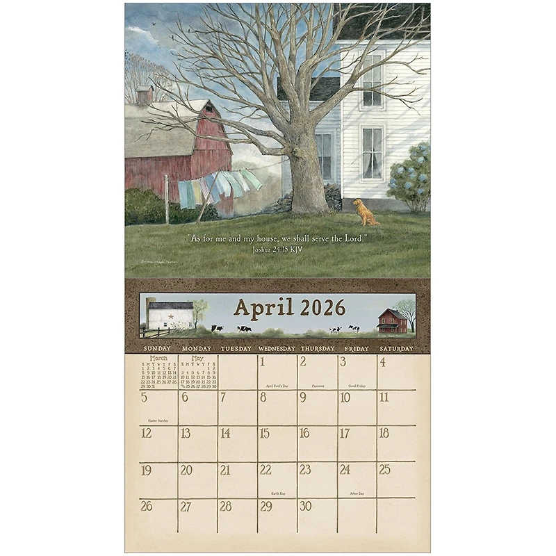 Country Blessings 2026 Deluxe Wall Calendar - Online Only