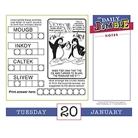 Daily Jumble 2026 Box Calendar