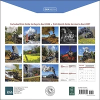 Steam Trains 2027 Wall Calendar