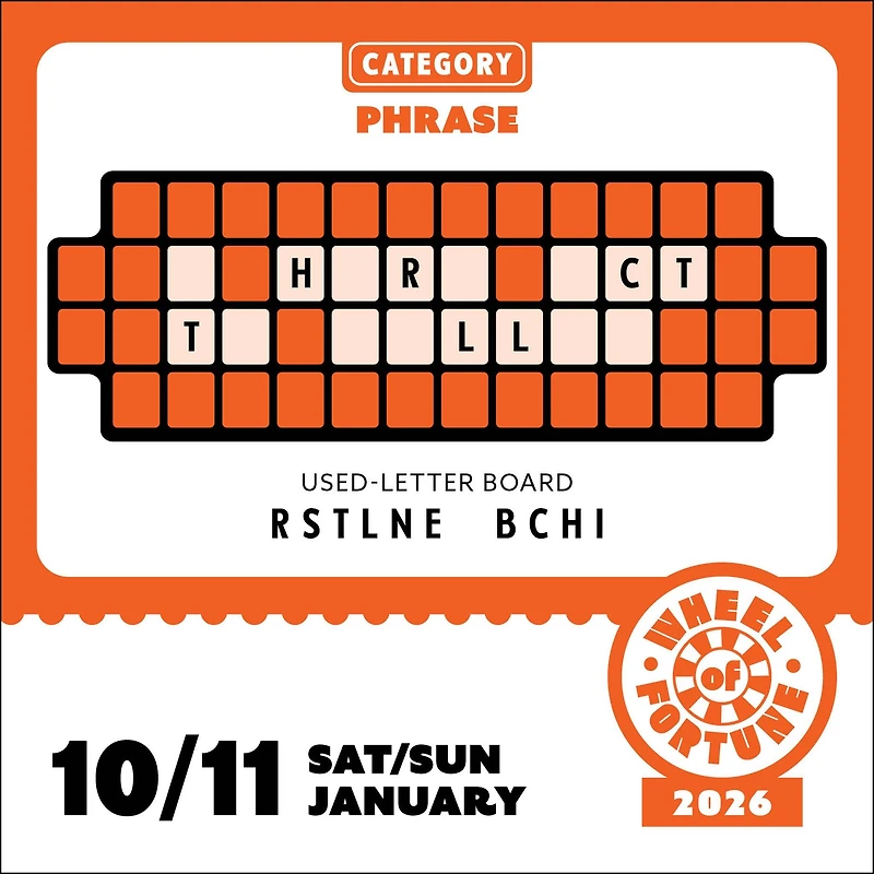 Wheel Of Fortune 2026 Box Calendar