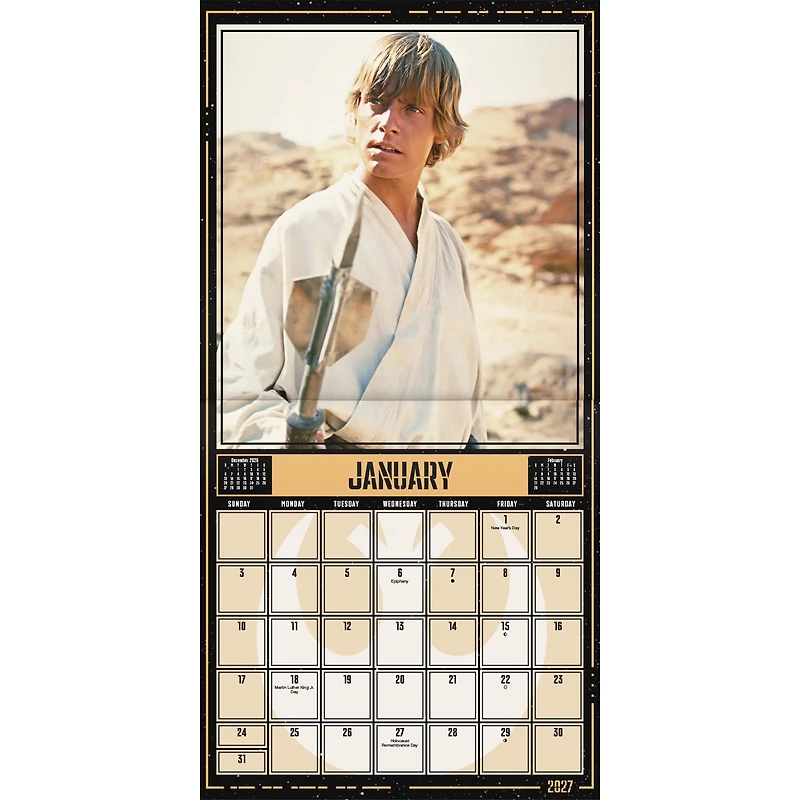 Star Wars 2027 Mini Calendar
