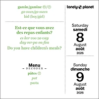 Lonely Planet: French Phrasebook 2026 Box Calendar - Online Only