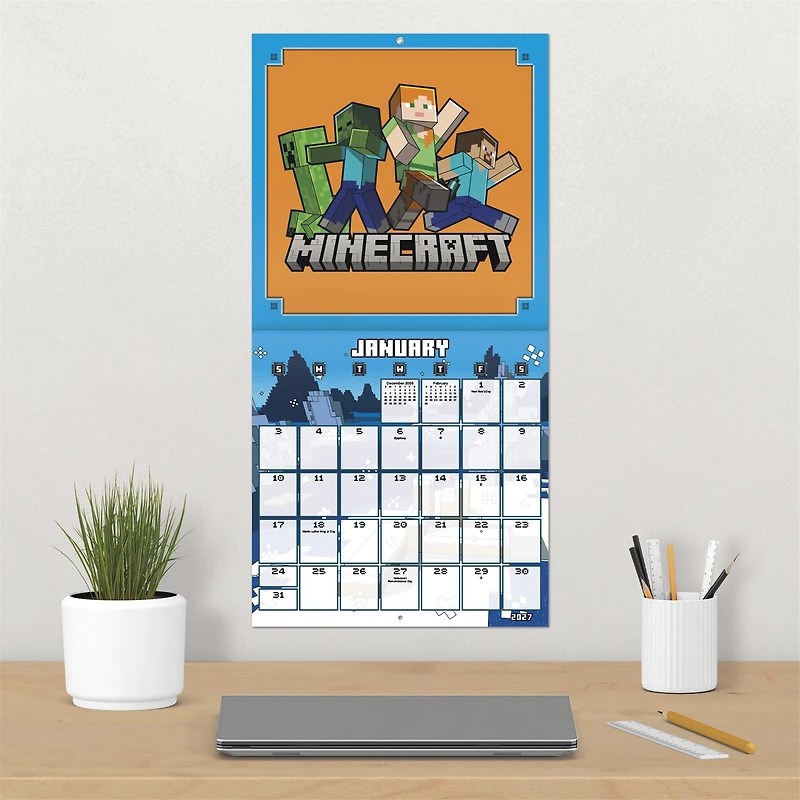 Minecraft 2027 Wall Calendar