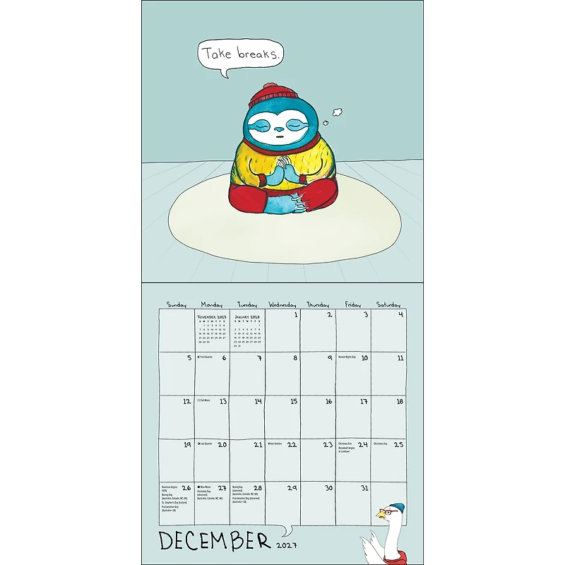 Emotional Support Animals 2027 Wall Calendar