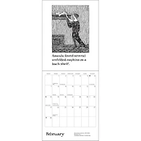 Edward Gorey The Helpless Doorknob 2027 Mini Calendar - Online Only